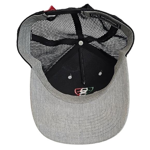 Ariat Baseball Cap Green White Red Mexican Flag Color Embroidered Logo Spellout - Picture 6 of 7